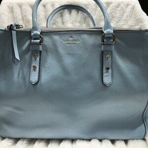 Kate Spade Jackson Street Marybeth Triple Compartment Satchel - Dusty Blue